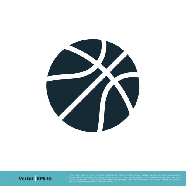 illustrations, cliparts, dessins animés et icônes de conception d’illustration de modèle de modèle de modèle de modèle de modèle d’icône de balle, d’icône de boule. vecteur eps 10. - basketball hoop basketball net backgrounds