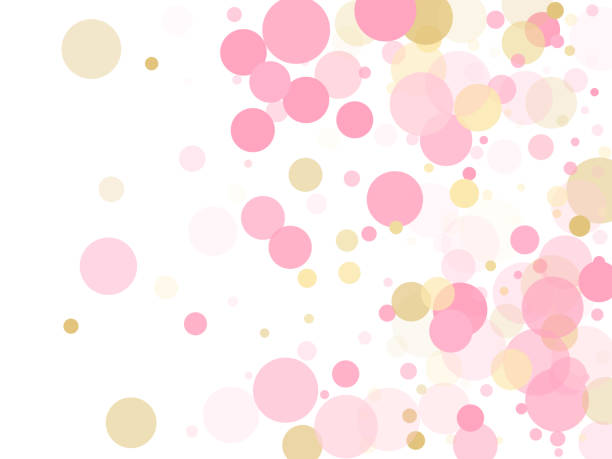 istock Rose gold confetti circle decoration for New Year card background. 1253617657