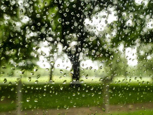 istock raindrops set on the glass 1253617798