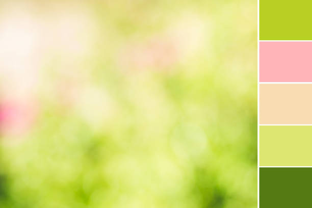 istock Blur green yellow natural background. Color swatch 1253626558