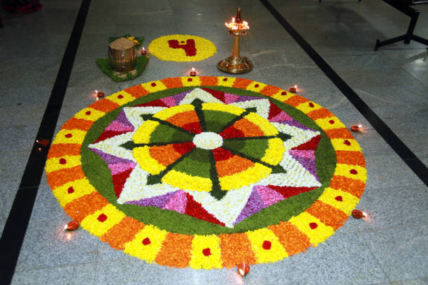 istock flower carpet for onam 1253628424