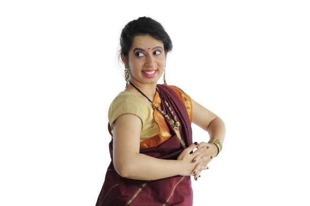 istock Indian Woman Performing Lavani 1253632096