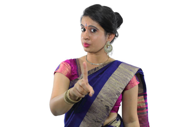 istock Young Indian Woman Making Hand Gestures 1253632274