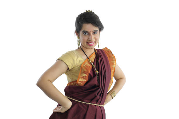 istock Indian Woman Performing Lavani 1253632542