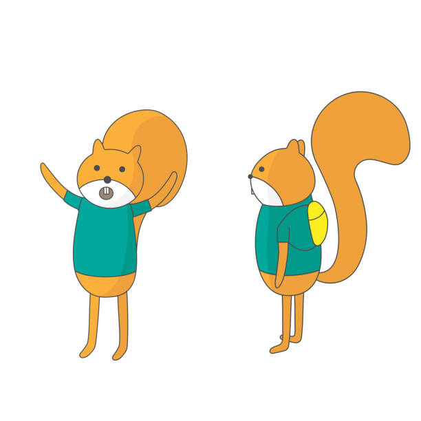 Two Squirrels Illustrations, Royalty-Free Vector Graphics & Clip Art -  iStock
