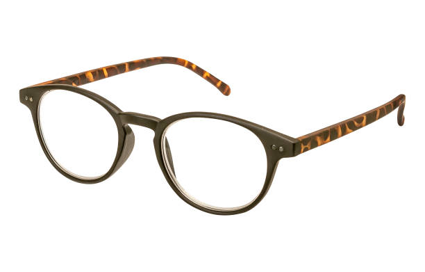 istock Reading glasses isolated on white background 1253645023