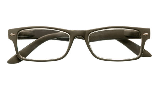 istock Reading glasses isolated on white background 1253645057