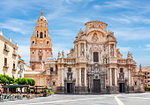 Cathedral Church of Saint Mary in center of Murcia, Spain