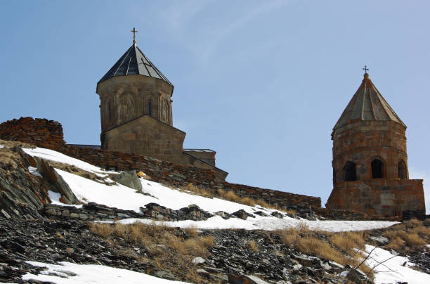istock Holy Trinity Church in Georgia on a sunny day 1253651073
