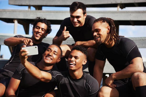 istock It's not half time until you take a selfie 1253653083