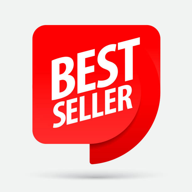 bestseller. eine anzeige für eine werbekampagne - bestseller stock-grafiken, -clipart, -cartoons und -symbole