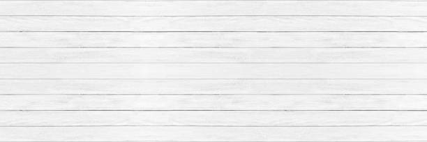 white wood pattern and texture for background. panorama picture stock photo