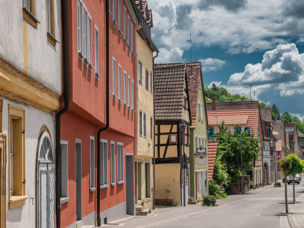 istock Marktbreit old streets and houses, Germany 1253659100