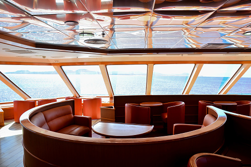 Interior of a cruise boat