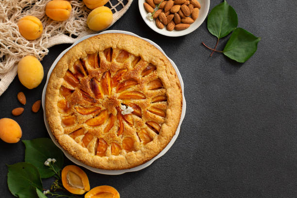 istock Homemade frangipane apricot tart. 1253663868
