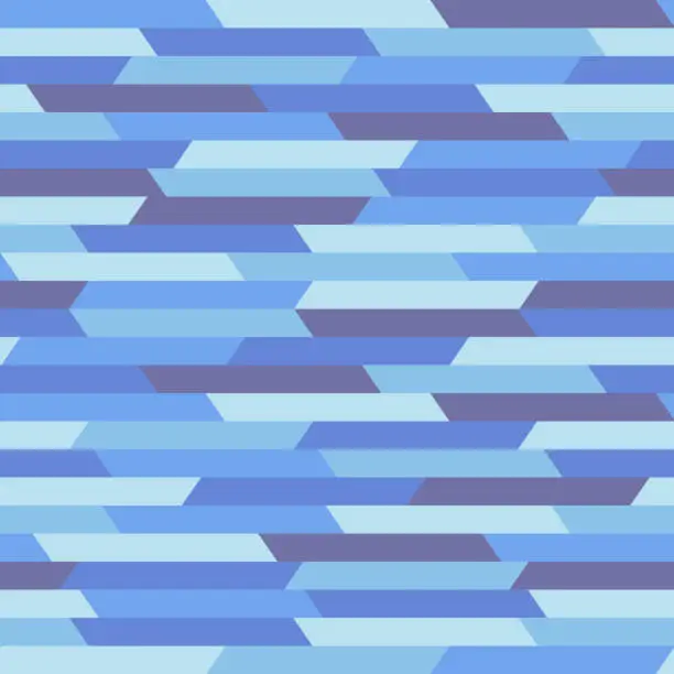 Vector illustration of Blue rhombuses background - seamless pattern. Vector illustration.