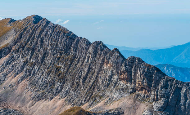 istock Mountain peaks and hill landscapes 1253679405