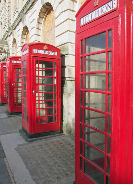 istock a line of typical old fashioned british red public telephone boxes outside the former post office in Blackpool Lancashire 1253679576