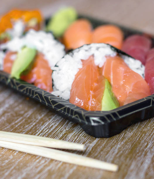 istock Japanese seafood sushi 1253680639