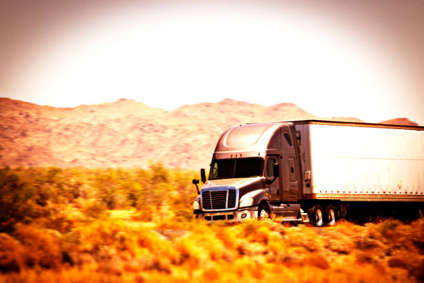 istock Desert Semi truck 1253681711