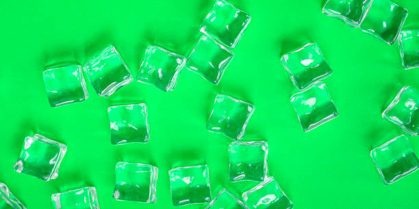 istock artificial ice transparent acrylic pieces plastic reusable Menu concept serving size. food background top view copy space for text organic healthy eating 1253681988