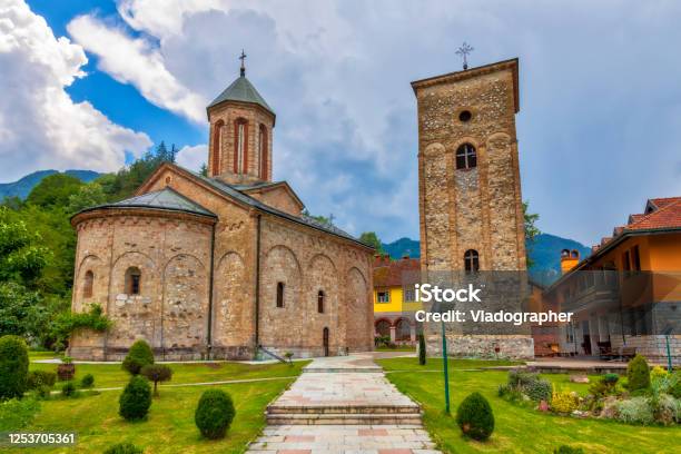 Serbian Orthodox Raca Monastery Stock Photo - Download Image Now - Serbia, Monastery, Tara Mountain