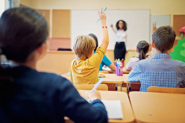 istock Schoolchildren in a classroom 1253709220