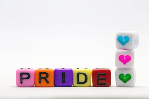istock PRIDE word written on various rainbow cubes isolated on white background, with colorful symbol of heart lgbt concept 1253710288