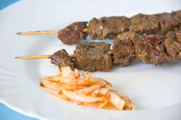 istock Burrito (Wrap) liver Turkish Fast Food 1253711325