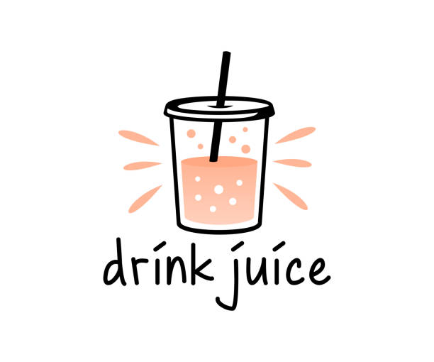 Drink,  juice, beverage and fruit juice, design. Food, smoothie, cafe and cafeteria, vector design and illustration Drink,  juice, beverage and fruit juice, design. Food, smoothie, cafe and cafeteria, vector design and illustration juice bar stock illustrations