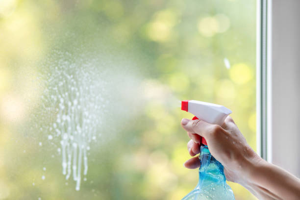 istock The concept of window cleaning. 1253712937