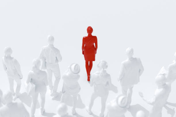 istock Leadership, women rights concept. 1253714827