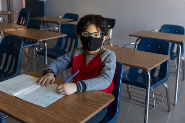 istock Child in Classroom Coronavirus 1253717258