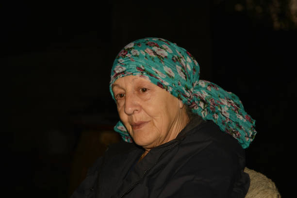 Portrait Of Woman Wearing Scarf