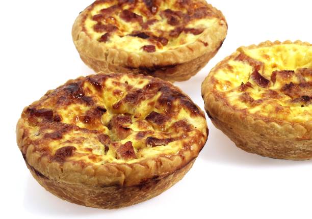 istock French Lorraine Quiche against White Background 1253720458