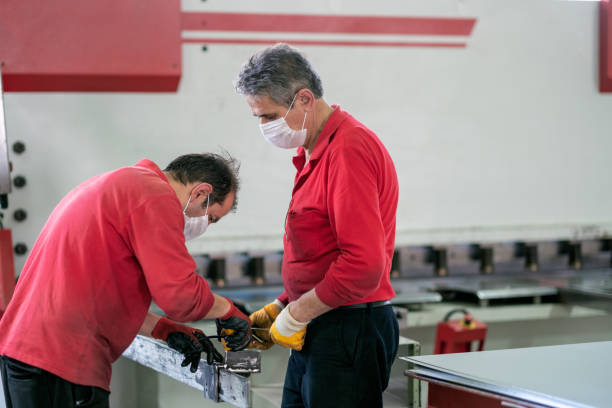 istock Workers are working in the factory 1253721353