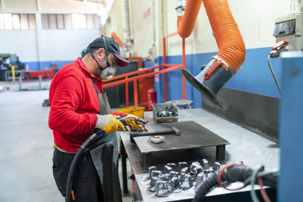 istock Welder in the factory 1253723737