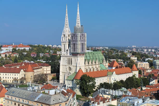 istock Zagreb Cathedral, Croatia 1253723825
