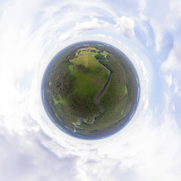 istock rural landscape with a small meandering river (360-degree panorama) 1253729978