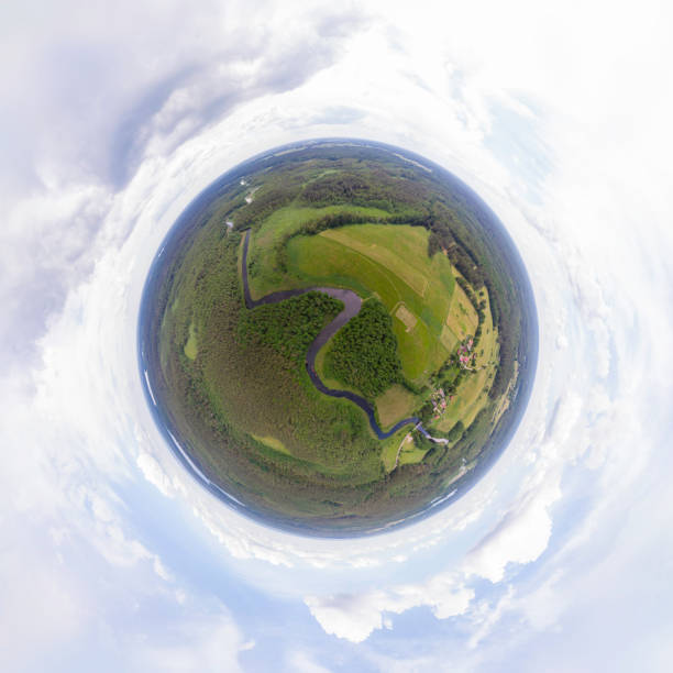 istock rural landscape with a small meandering river (360-degree panorama) 1253729980