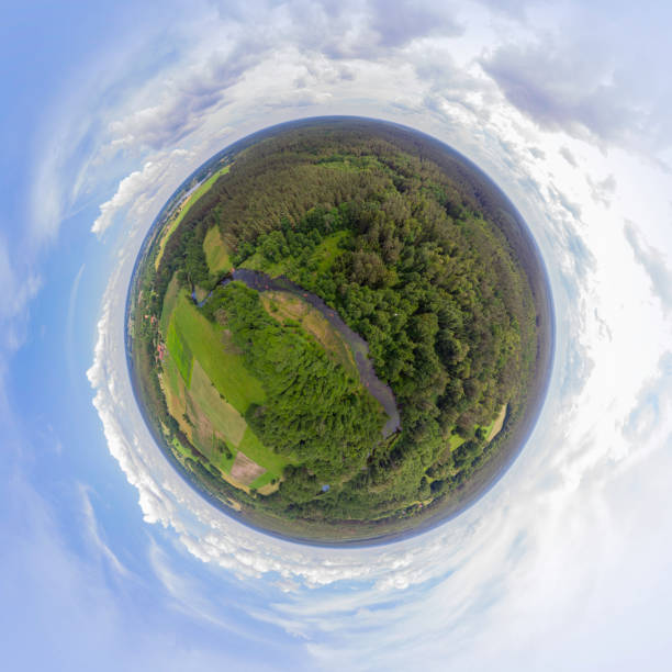 istock rural landscape with a small meandering river (360-degree panorama) 1253730525