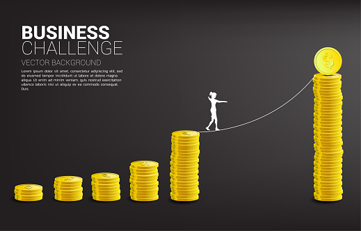 Concept for business risk and challenge.