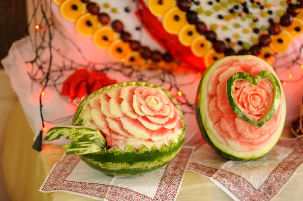istock banquet table with different fruits 1253737304