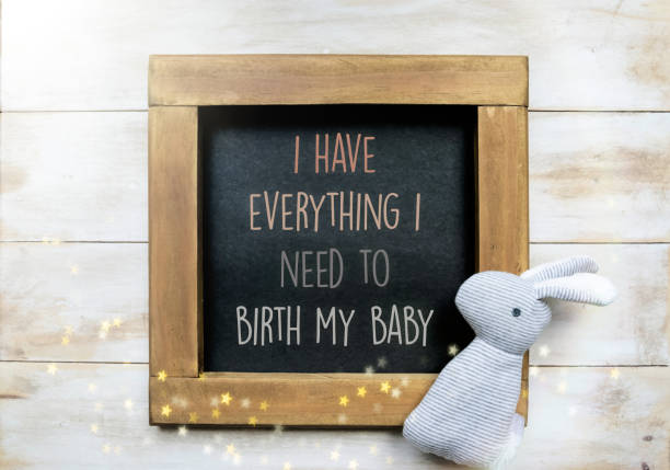 "I have everything I need to birth my baby" - Positive Birth Affirmation Positive birth affirmations for pregnancy and hypnobirthing home birth photos stock pictures, royalty-free photos & images