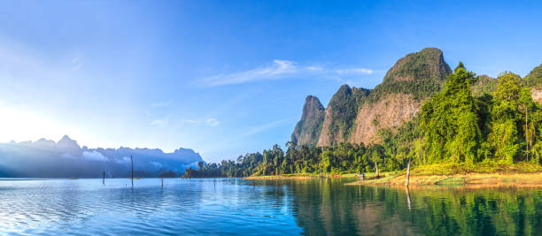 istock Cheow Lan lake in Thailand 1253754446