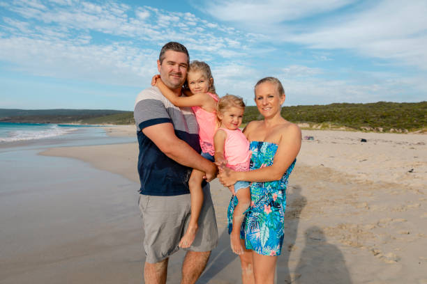 istock Family Beach Portrait 1253758896