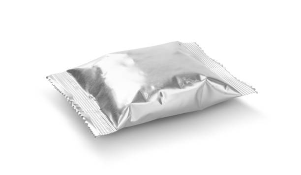 istock blank packaging aluminum foil snack pouch for product design mock-up 1253764975