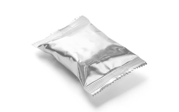 istock blank packaging aluminum foil snack pouch for product design mock-up 1253764976