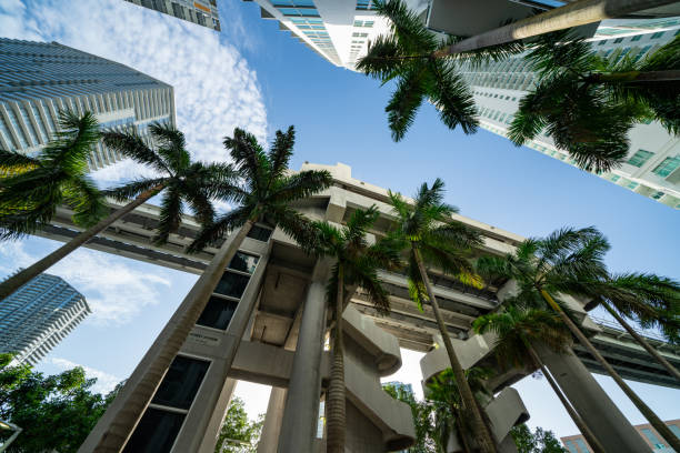 Urban architecture Downtown Brickell Miami FL