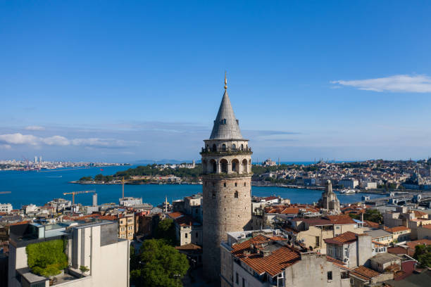 istock Galata Tower in Istanbul, Turkey 1253794389